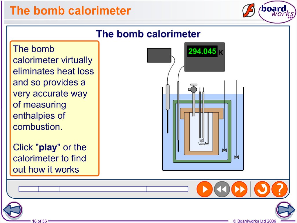 The bomb calorimeter