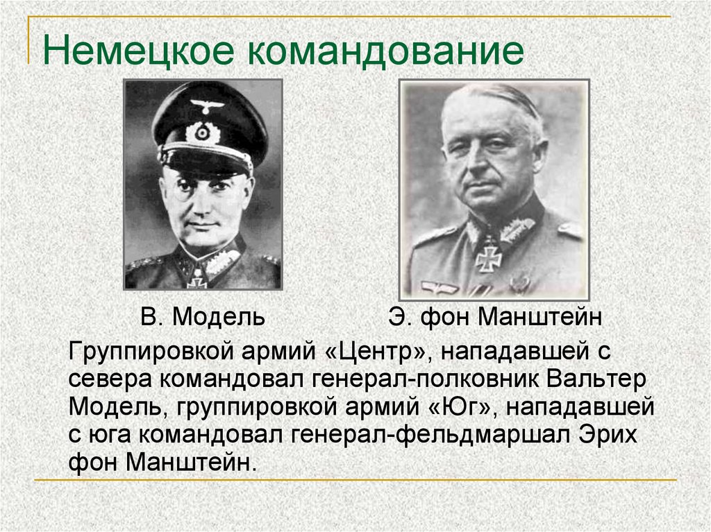 Назовите цели провозглашенные немецким командованием в плане