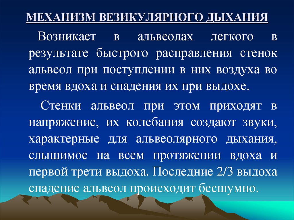 Везикулярное дыхание это норма