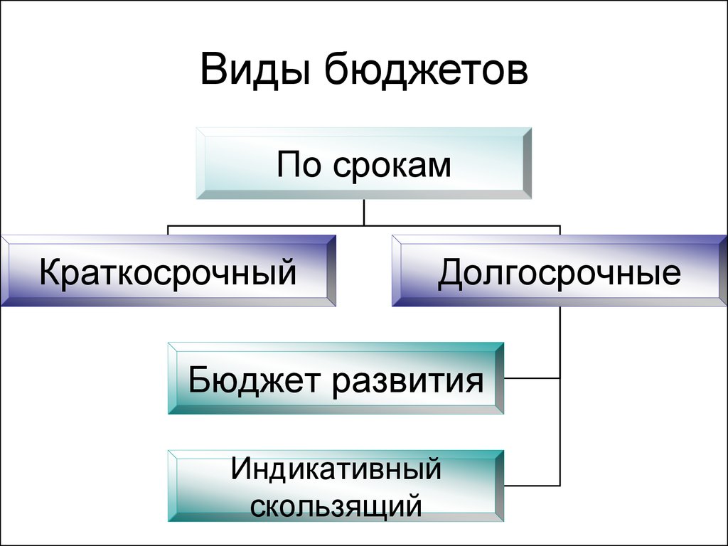 Какие виды бюджета