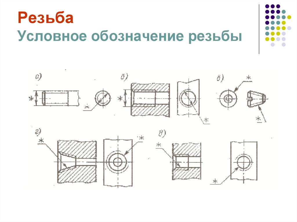 Сшивное соединение на чертеже