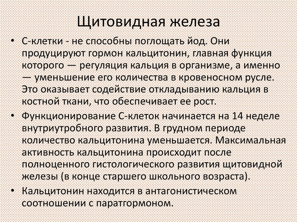 Анатомо физиологические особенности щитовидной железы у детей презентация