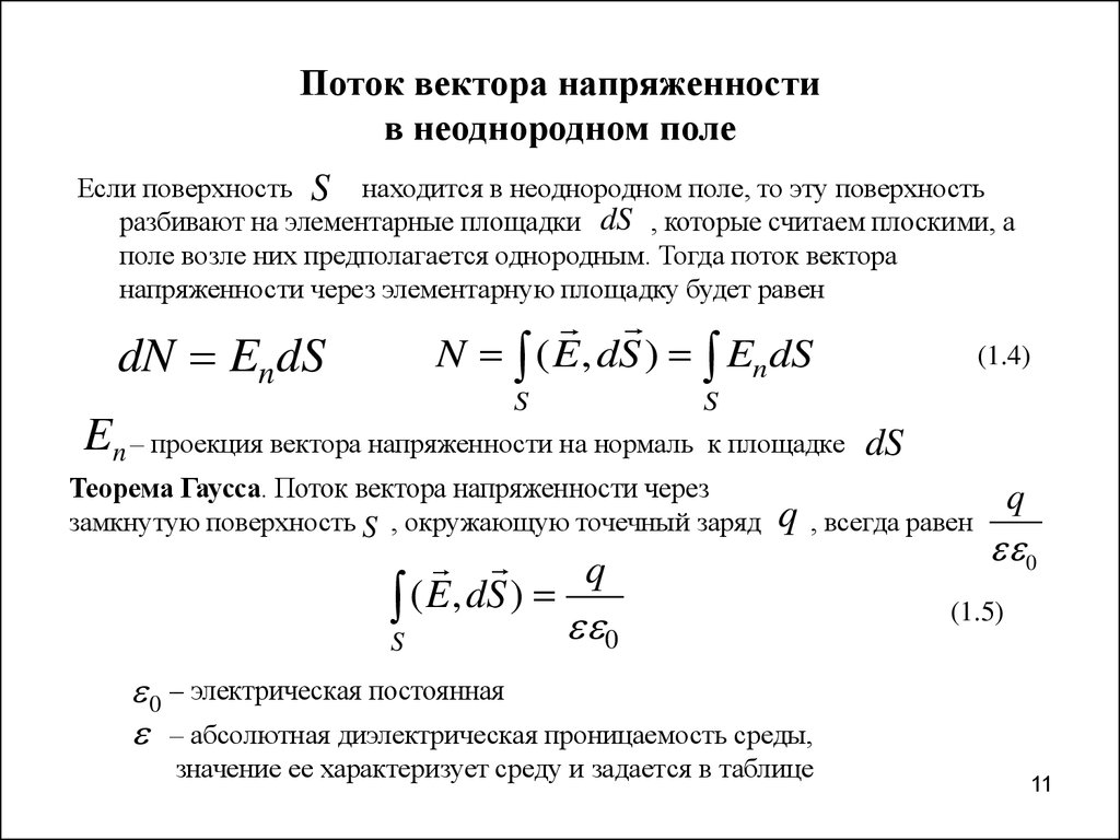 Поле поток. Поток вектора напряженности формула. Поток вектора напряженности электрического поля. Формула потока напряженности электростатического поля. Формула для нахождения потока вектора напряженности.