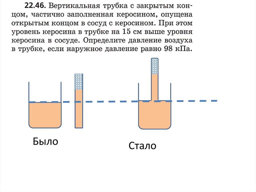 Вертикальная трубка с закрытым. Вертикальная трубка. В сосуд с керосином опу. Закрытая сверху трубка опущена открытым КОНЦОМВ сосуд с водойэ. Сосуд с трубкой вертикальный и выходом..