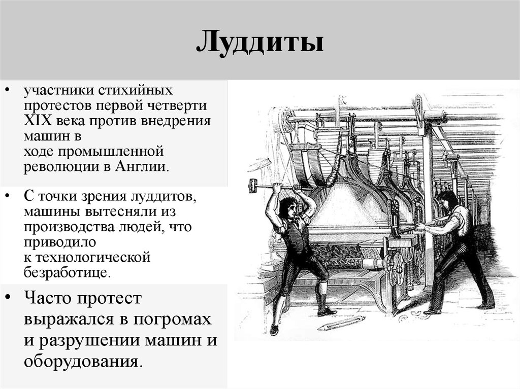 Почему люди стали выступать против. 1810-Е гг. − движение луддитов в Англии. Движение луддитов в Англии 19 век. Движение луддитов в Англии 1760. Луддизм в Англии 19 века.