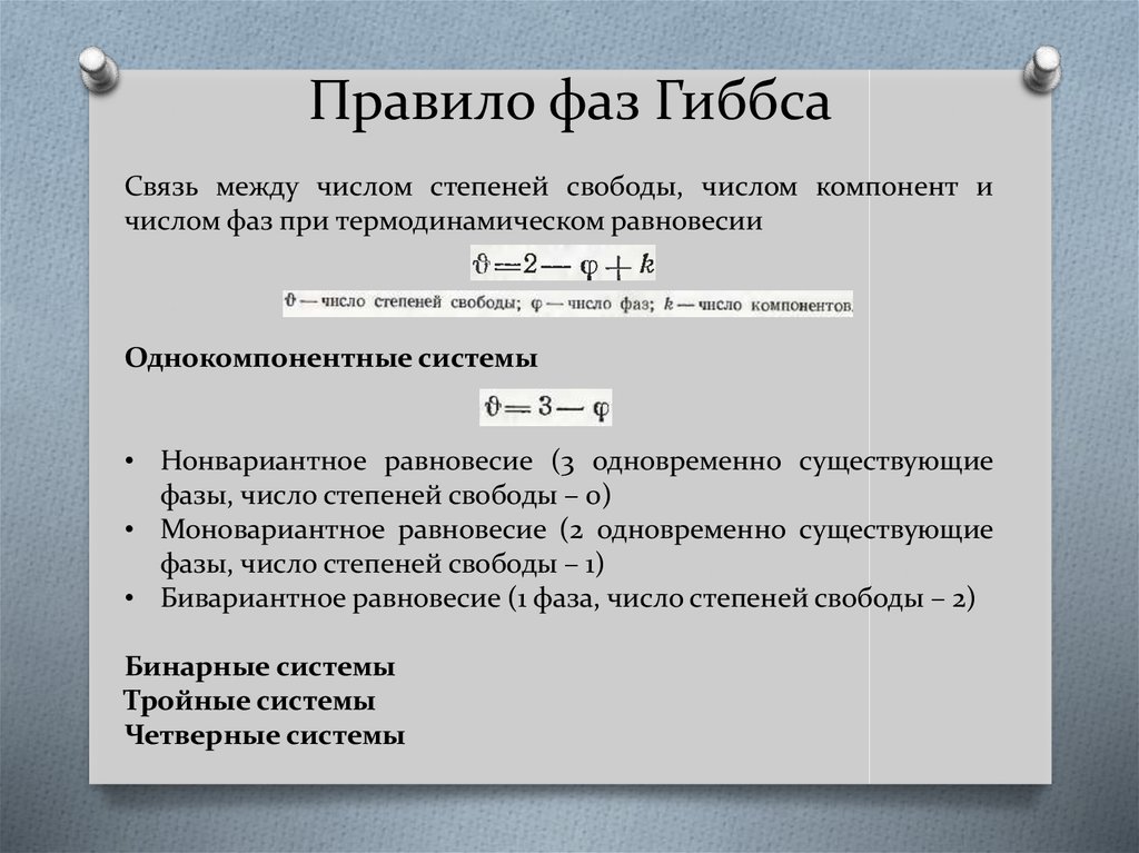 Правило фаз гиббса