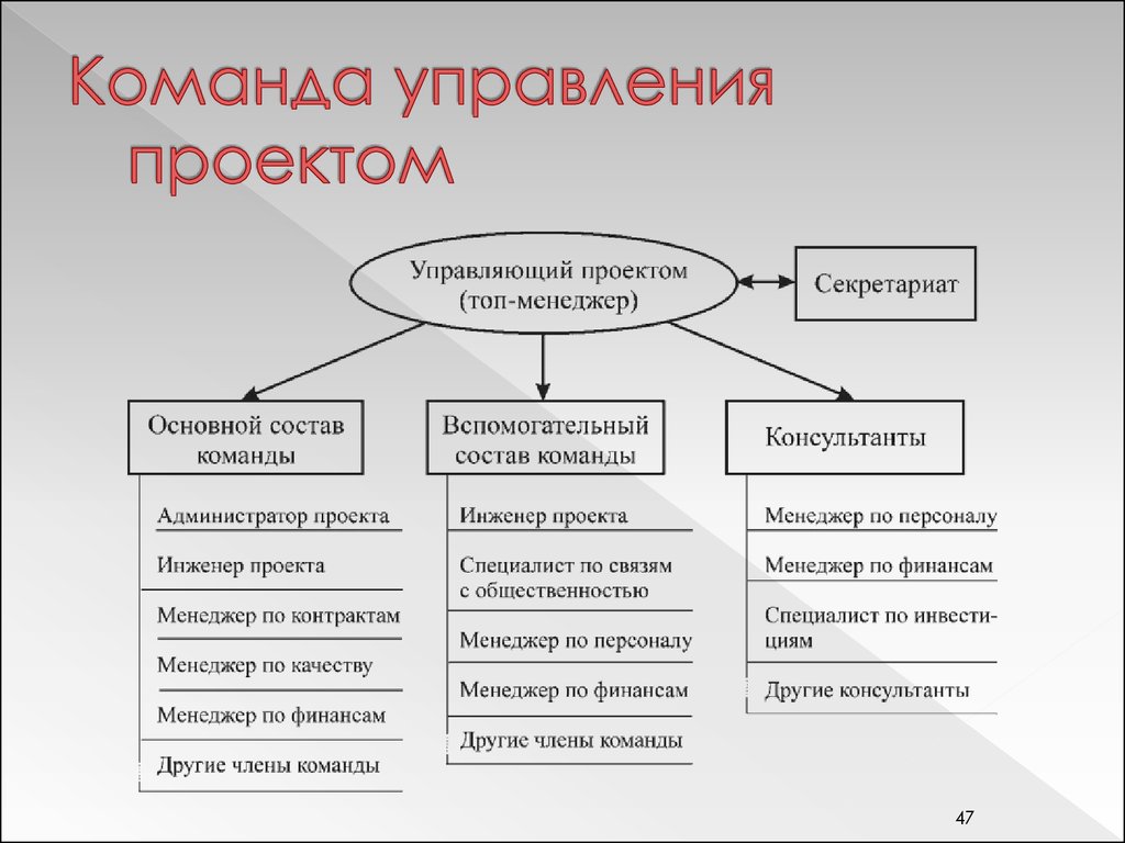 Основные роли проекта