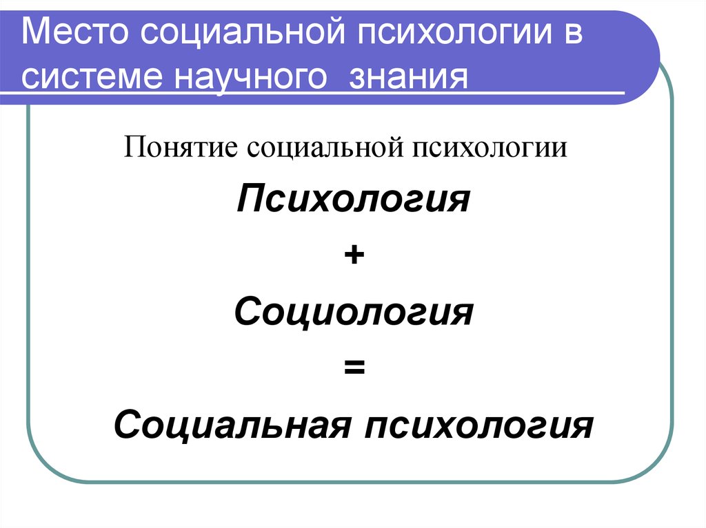 Психология социального познания презентация