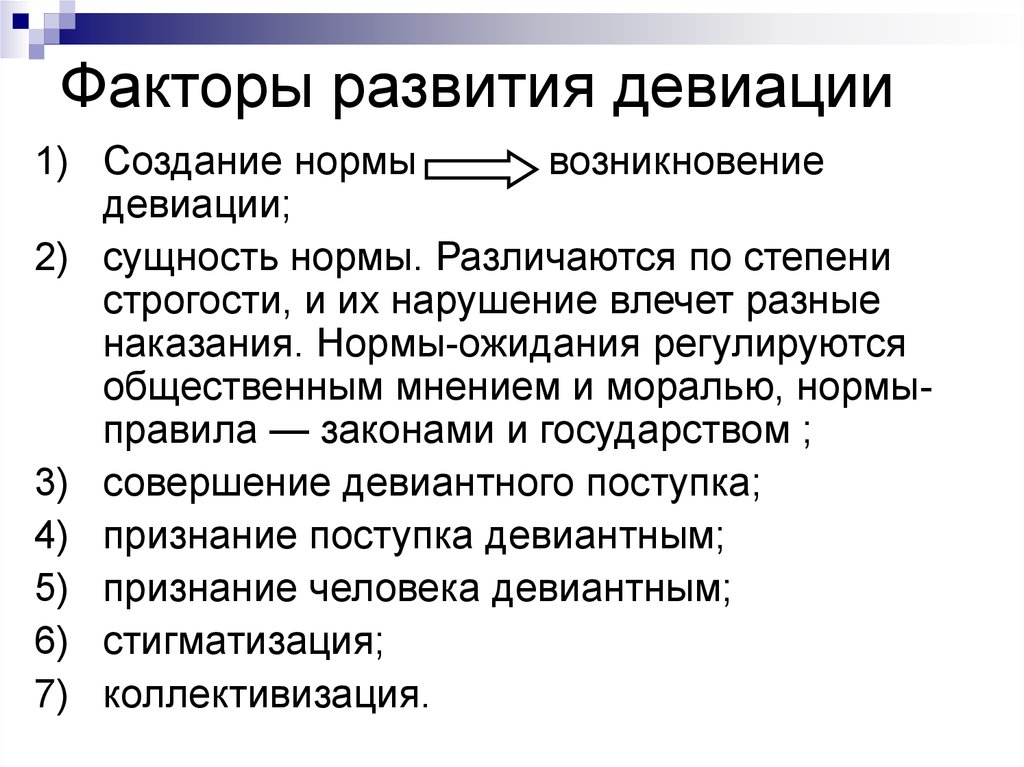 Девиантное поведение сущность виды и механизм возникновения презентация