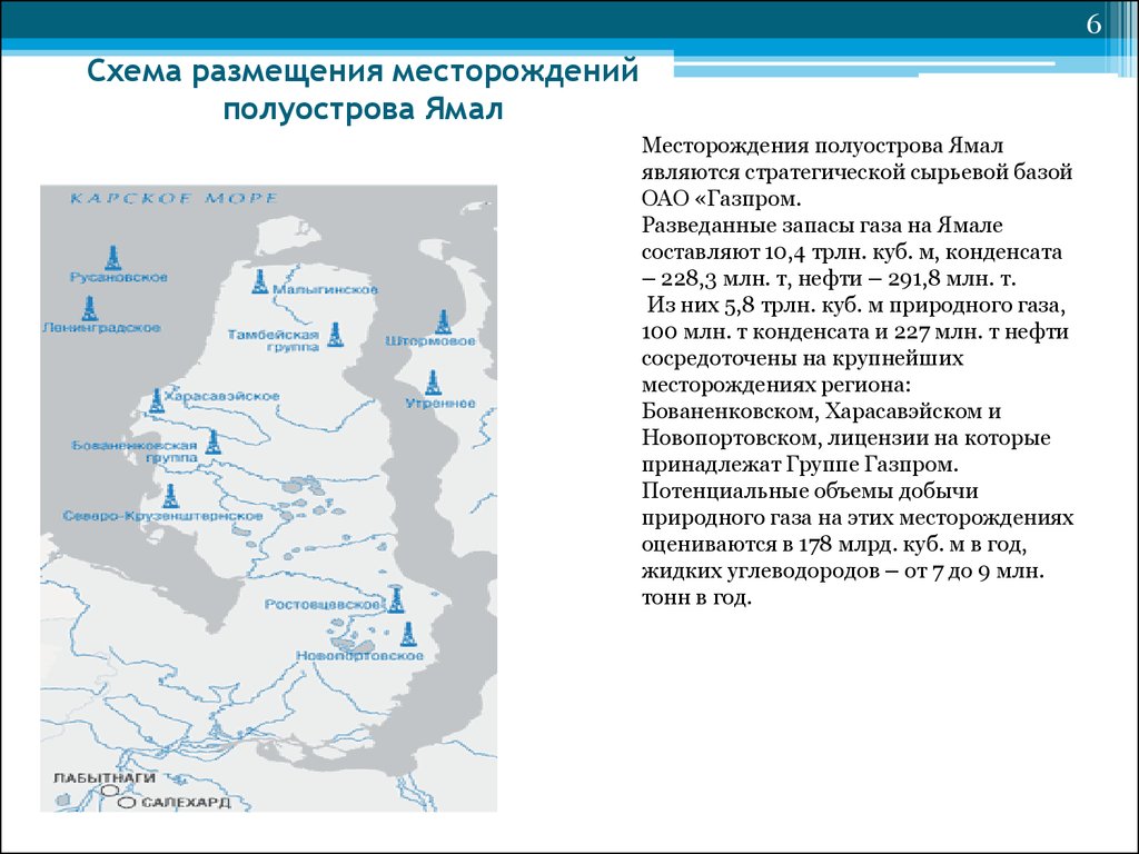 Новопортовское месторождение карта