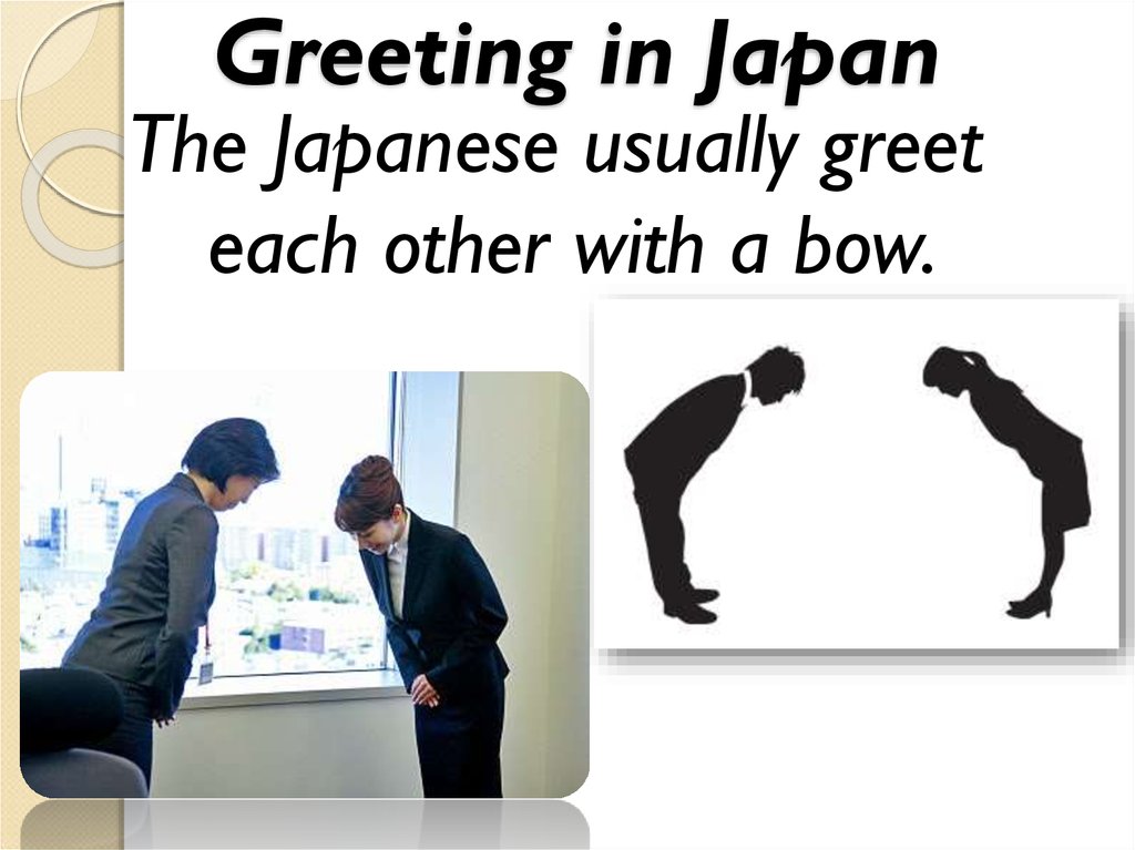 Greeting in Japan