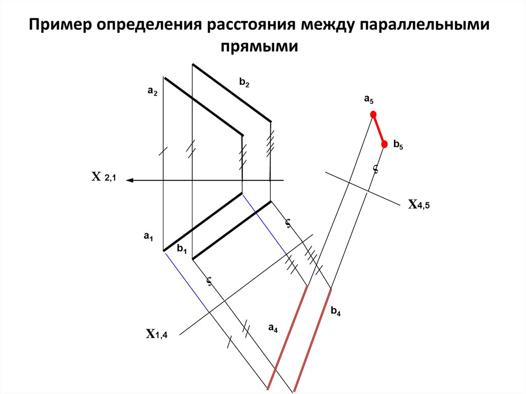 Найти прямую параллельную данной на расстоянии. Определить расстояние между параллельными прямыми ab и CD. Определить расстояние между параллельными прямыми a и b. Кратчайшие расстояние между двумя параллельными прямыми. Расстояние между параллельными прямыми Начертательная геометрия.