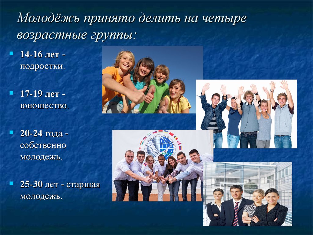 Возраст молодых людей в россии. Молодежь в современном обществе. Молодежь Возраст. Возрастные категории молодежи. Молодежь для презентации.