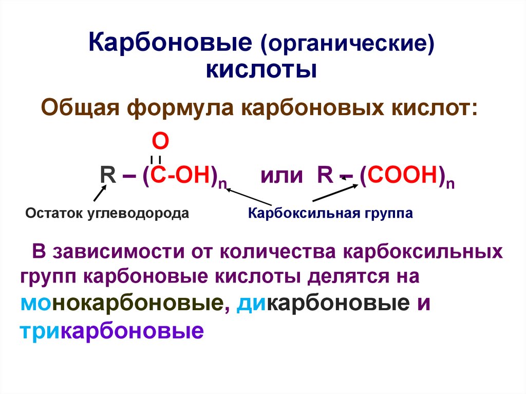 Свойства органических веществ