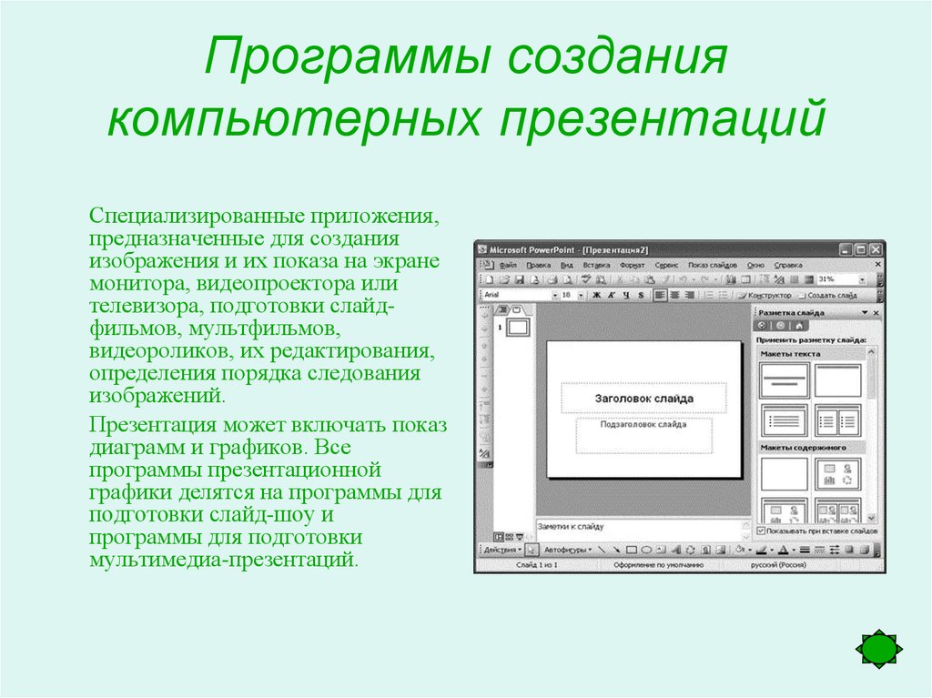 Программа для презентации слайдами на компьютере