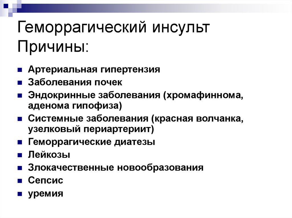 Инсульт геморрагический правая. Геморрагический инсульт причины возникновения. Геморрагический инсульт приятны. Факторы риска геморрагического инсульта. Причиной геморрагического инсульта является:.