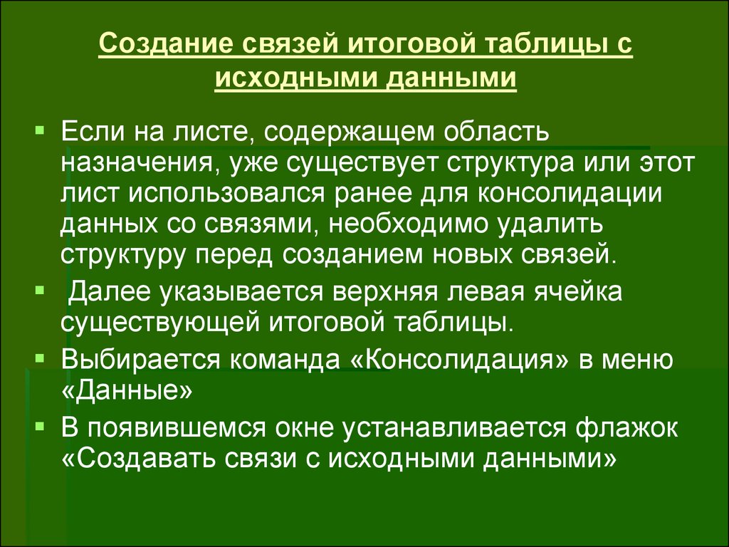 Перед создание