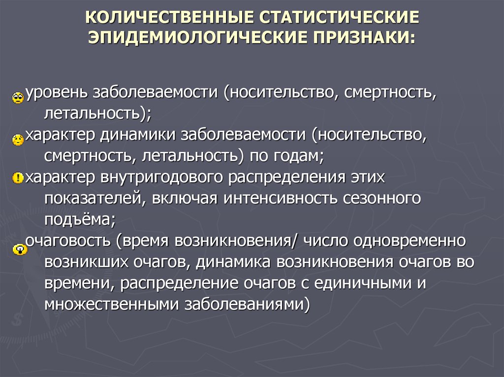 Количественные признаки