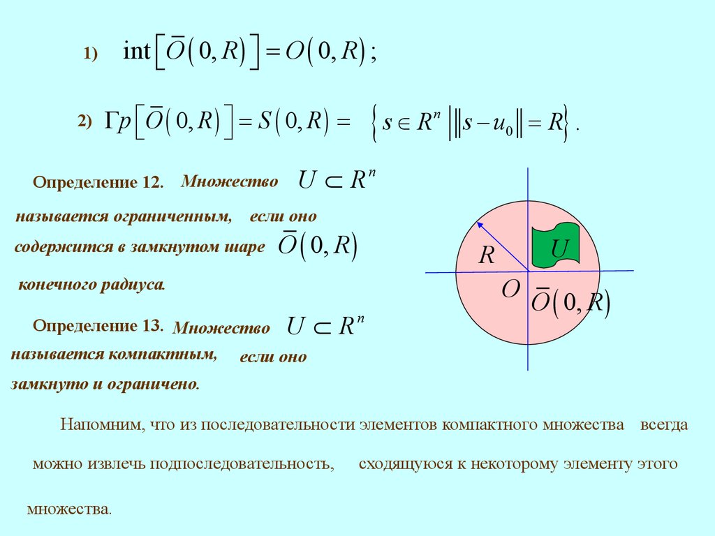 Определить ограниченный. Компактное множество. Компактное множество определение. Компакт множество. Определение замкнутого множества.