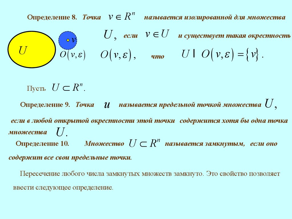 1 определение множества. Предельная точка множества. Пример изолированной точки множества. Предельная точка множества примеры. Определение предельной точки множества.