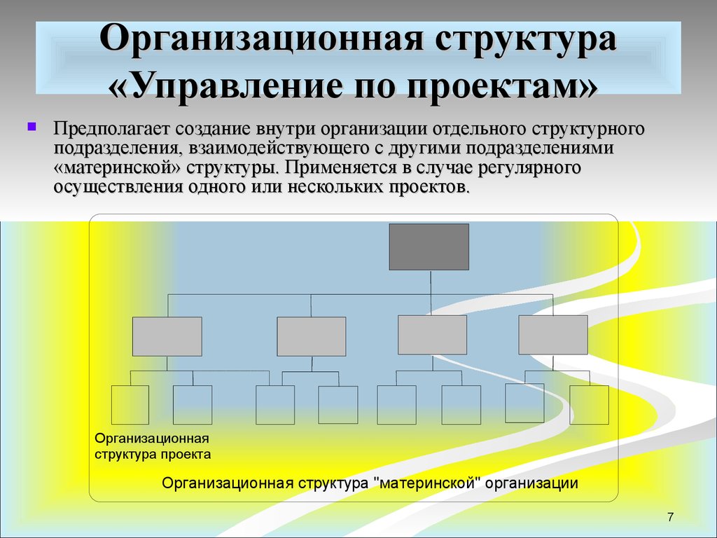Организационная структура «Управление по проектам»