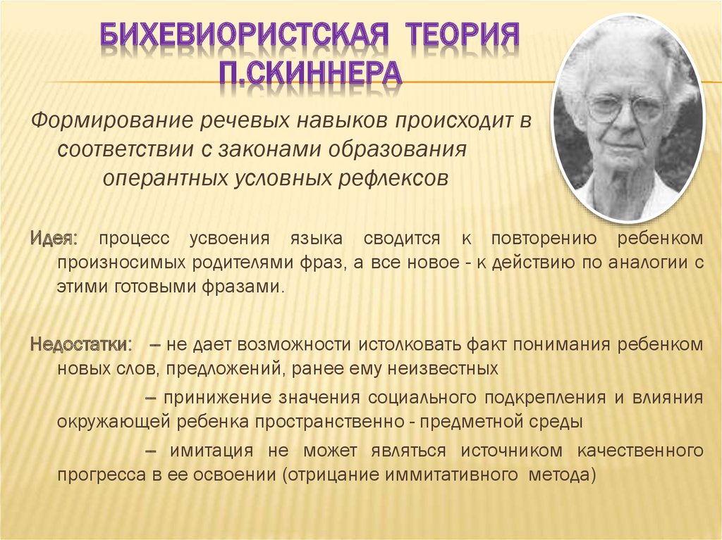 Теория личности скиннера презентация