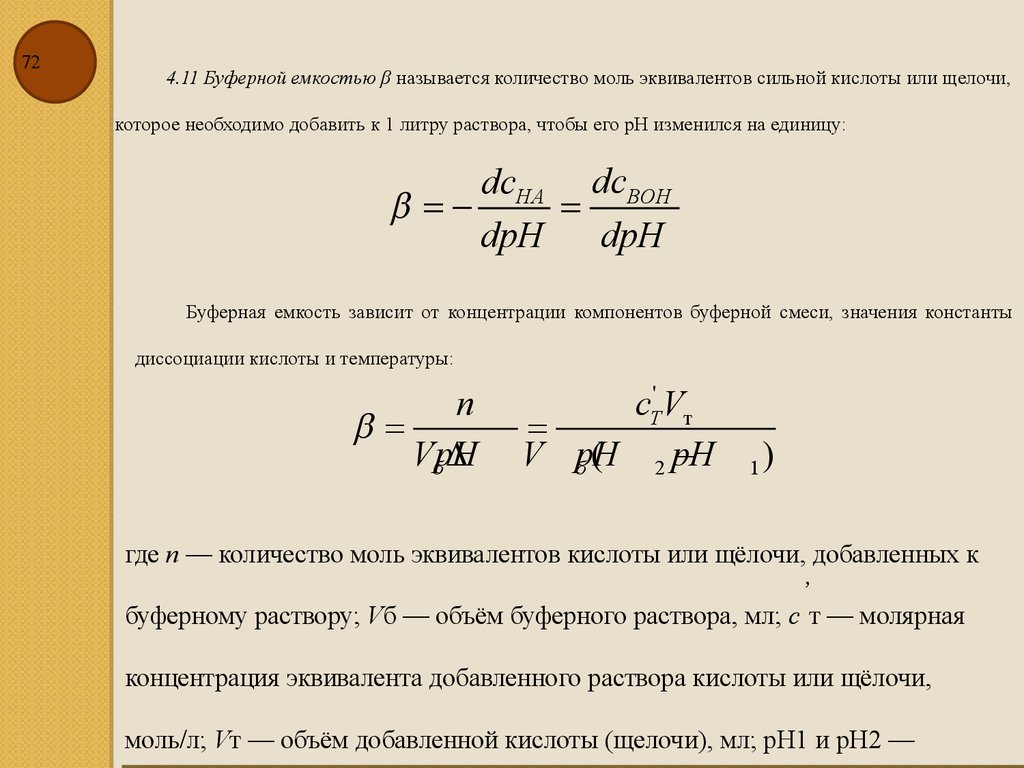 Максимальная буферная емкость