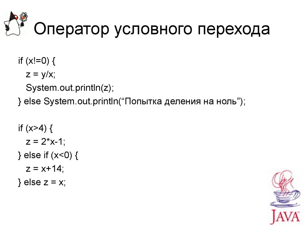 Условные операторы презентация