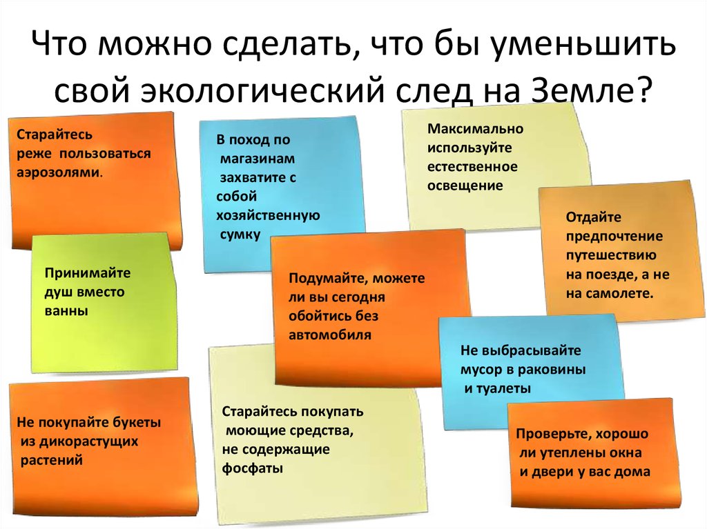 Что можно сделать для улучшения экологии проект