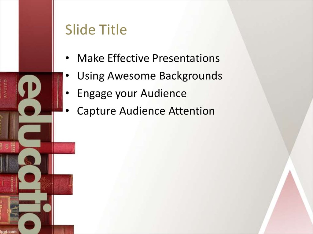 Making effective presentations. Title Slide. Making effective presentation. Effective presentations DVD.