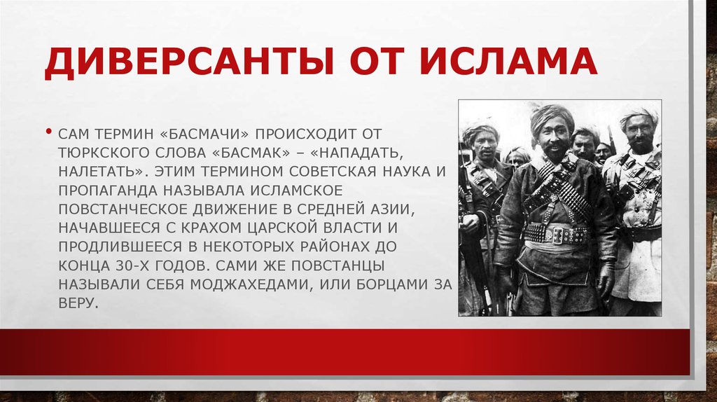 Диверсанты от Ислама