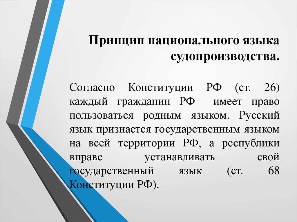 Национальный принцип. Принцип гос языка судопроизводства. Принцип нац языка судопроизводства. Принцип языка судопроизводства. Принцип государственного или национального языка судопроизводства..