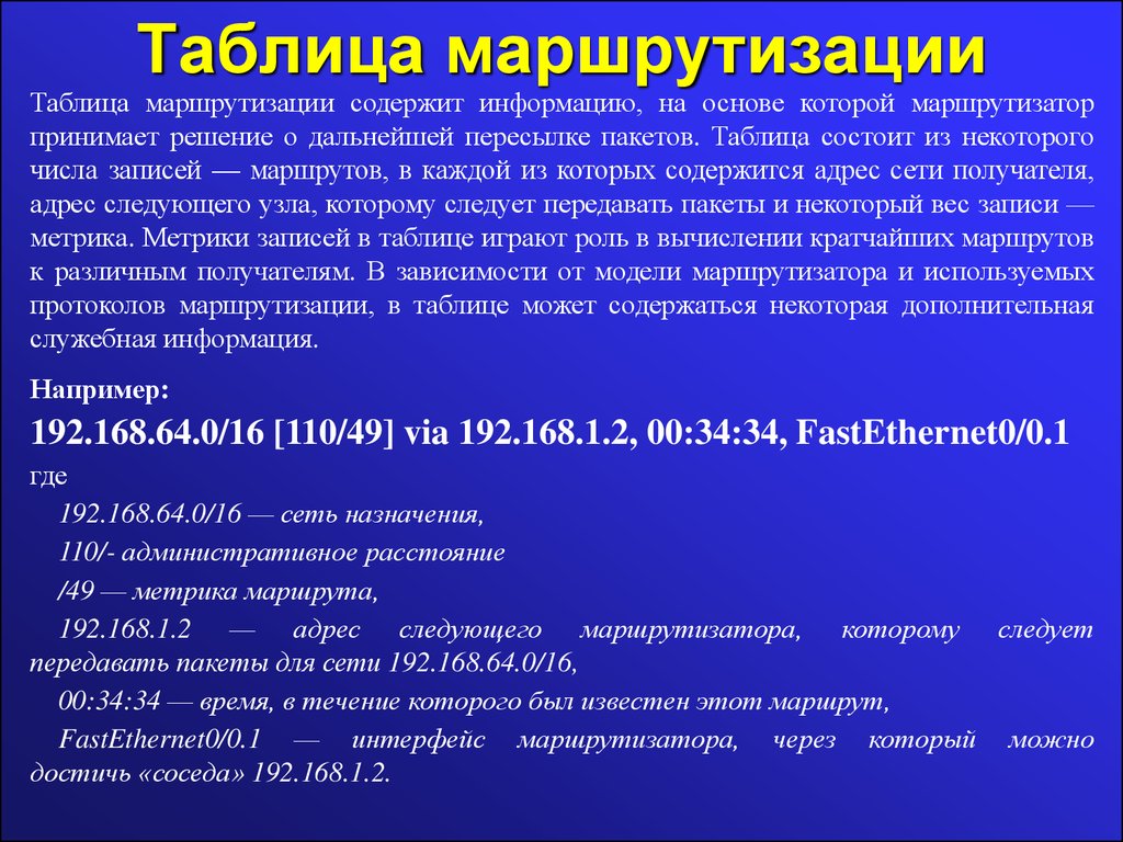 Какую информацию содержит таблица. Таблица маршрутизации. Пример таблицы маршрутизации. Таблица марша. Структура таблицы маршрутизации.