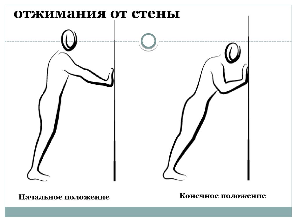 Конечная позиция. Отжимания от стены. Упражнение отжимание от стены. Отжимание стоя от стены. Как правильно делать отжимания от стены.