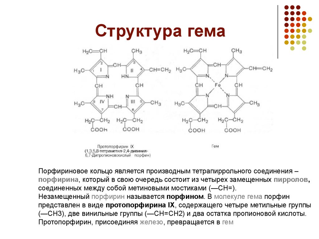 Протопорфирин. Химическая структура гема. Строение гема биохимия. Строение гема химия. Структура гем протопорфирин 9.