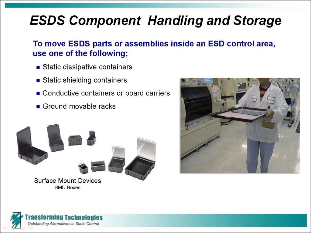 ESDS Component Handling and Storage