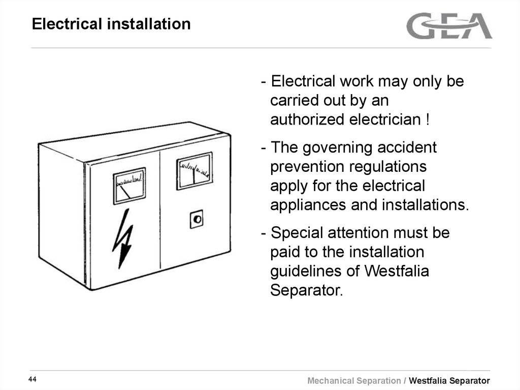 Electrical installation