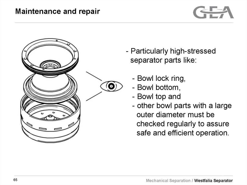 Maintenance and repair