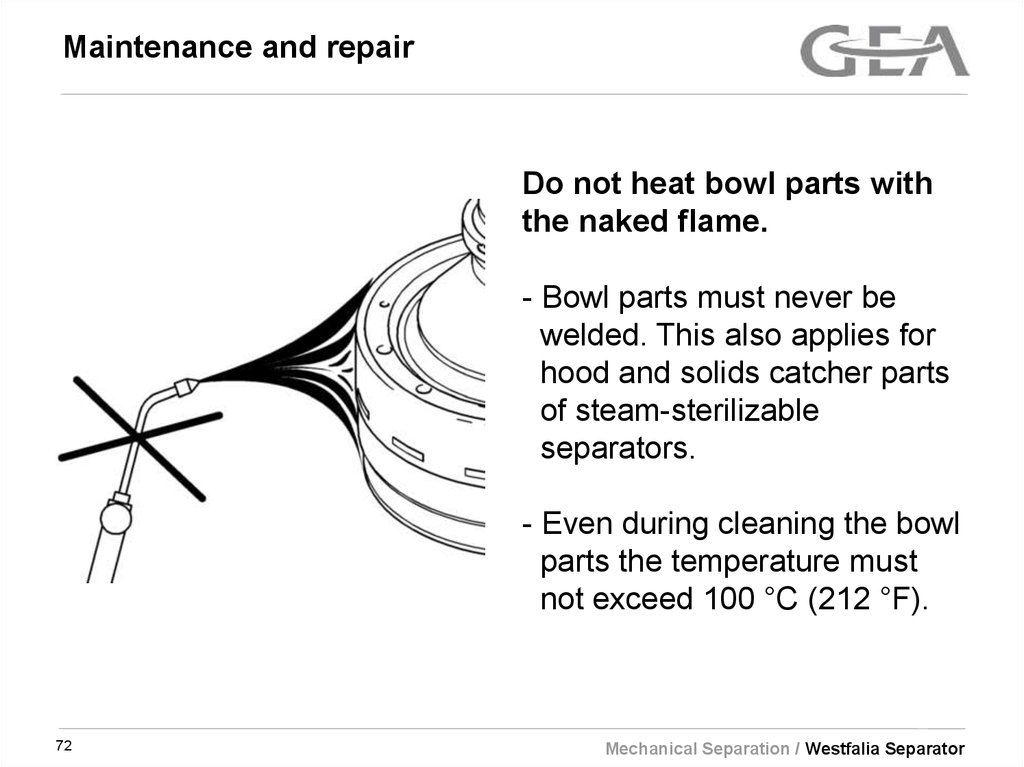 Maintenance and repair