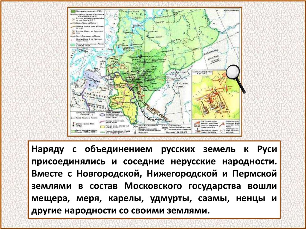 Урок истории 6 класс объединение русских земель вокруг москвы куликовская битва презентация