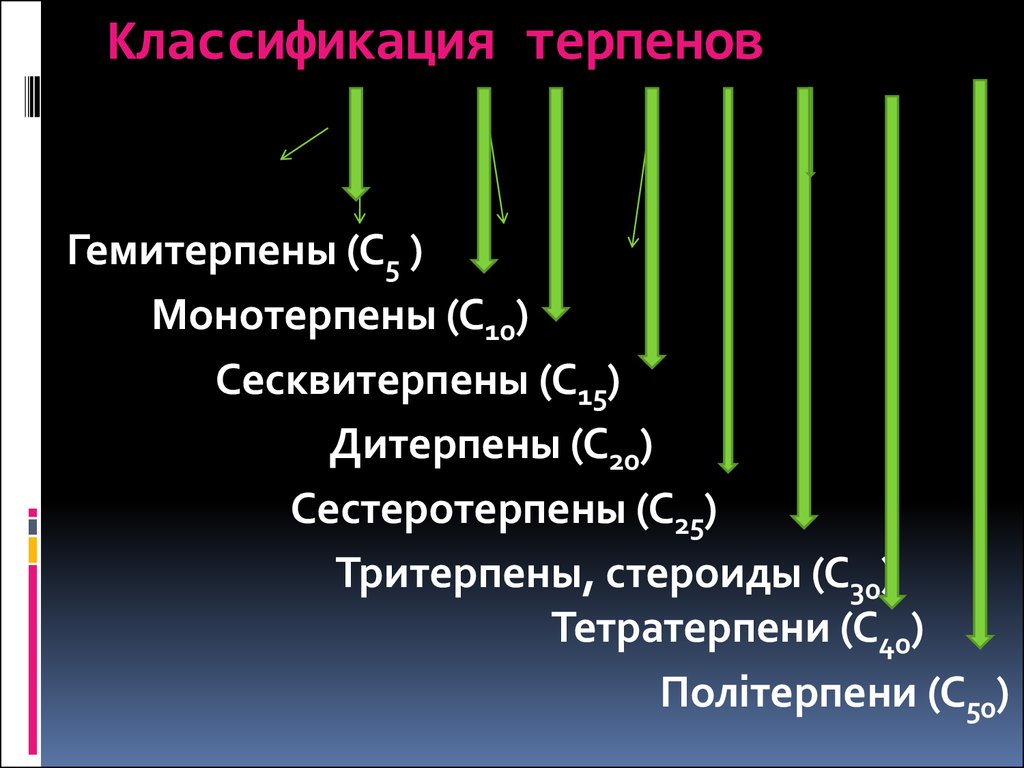 Презентация на тему терпены