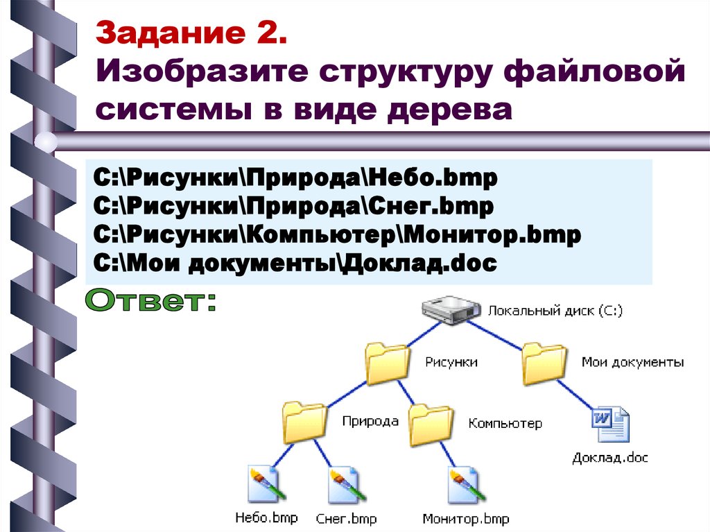 Дерево каталогов