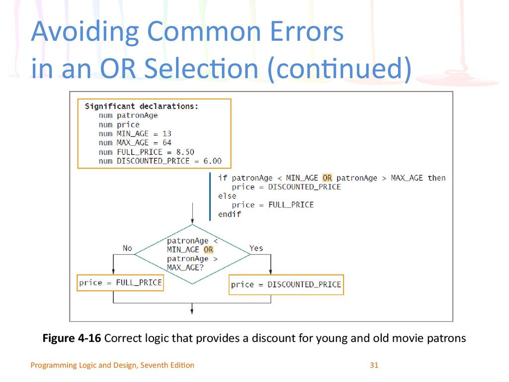 Avoiding Common Errors in an OR Selection (continued)