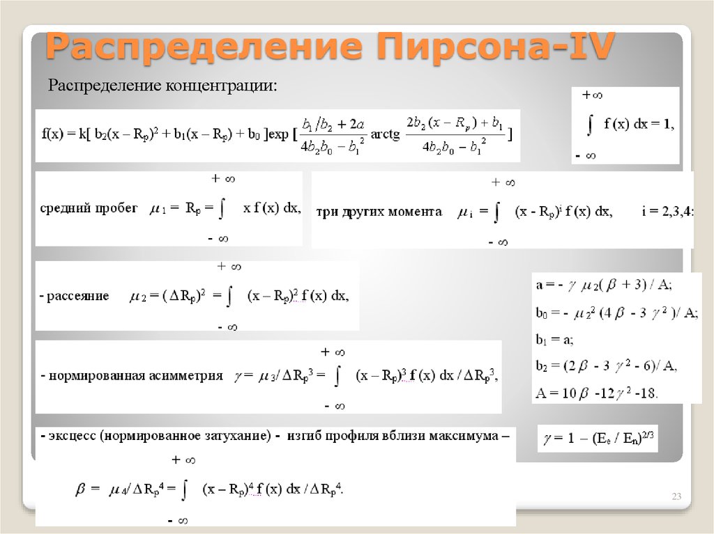 Распределение пирсона презентация