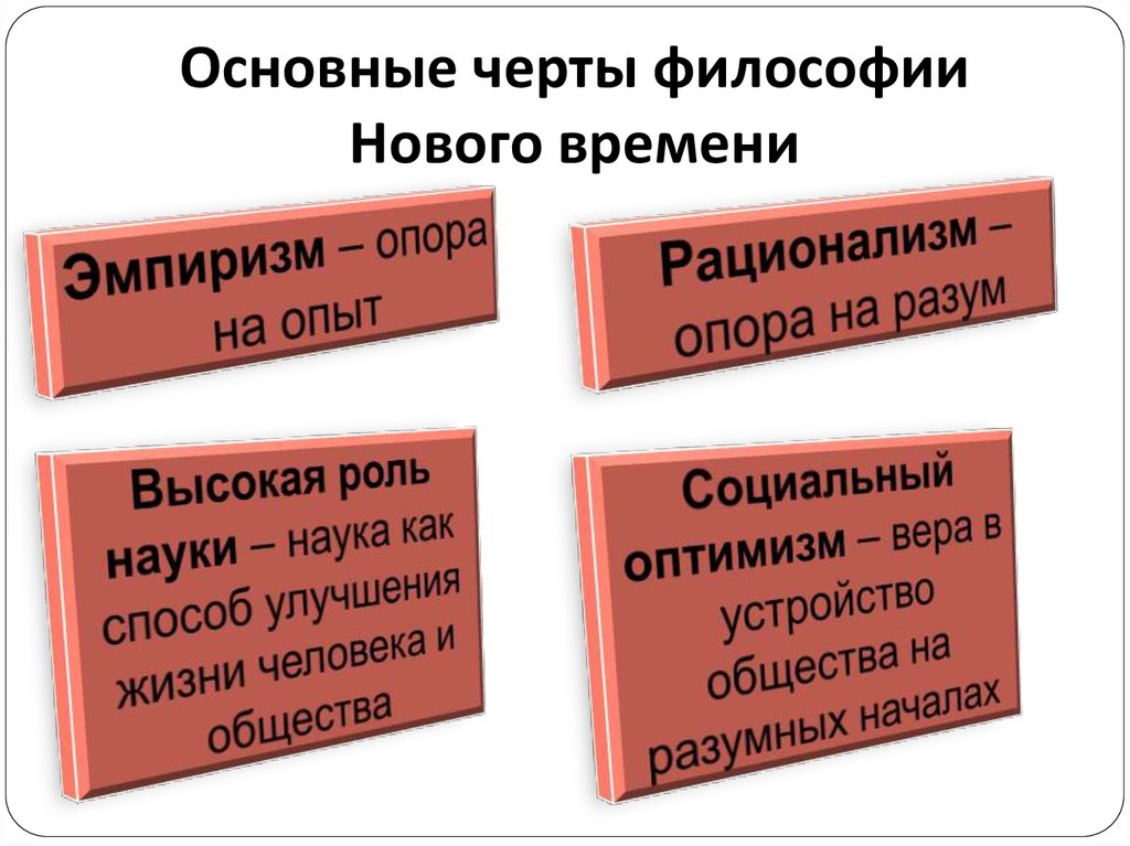 Направление нового времени. Характерные черты философии нового времени. Отличительные черты философии нового времени. Основные черты философии нового времени. Характерные черты философии эпохи нового времени.