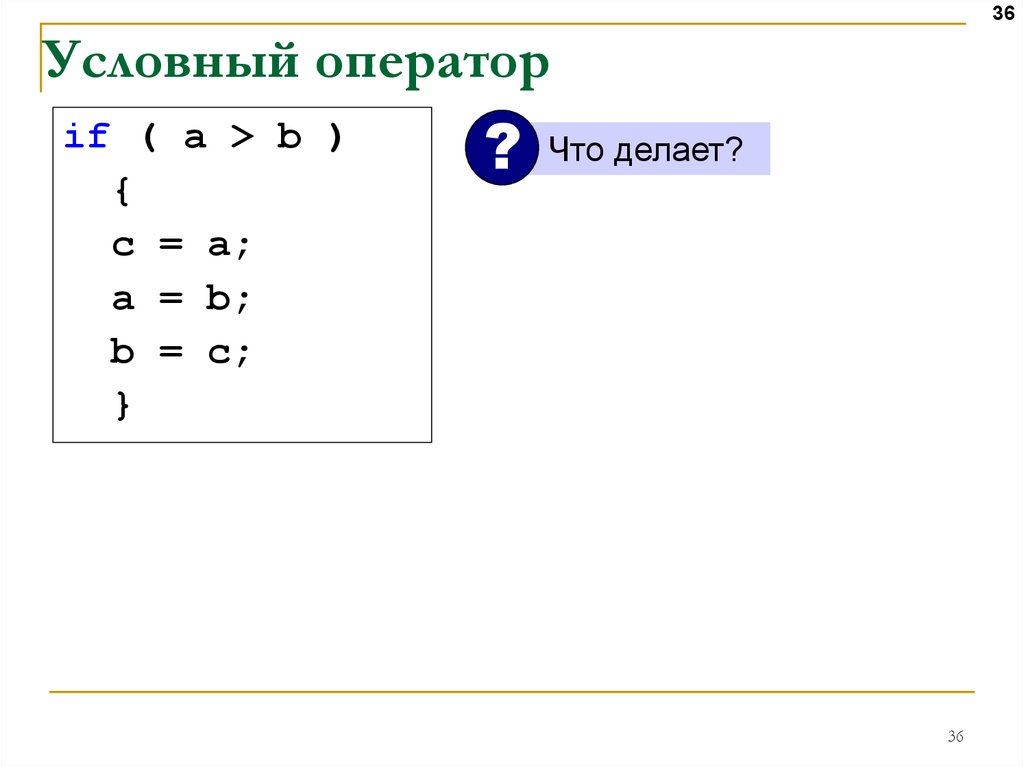 Вложенные условные операторы