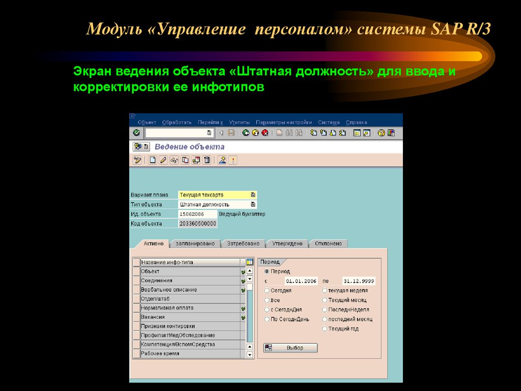 Ведение объектов. SAP R/3 модуль персонала. Модуль управление персоналом SAP r3. SAP R/3 модуль управление персоналом презентация. SAP кадры.