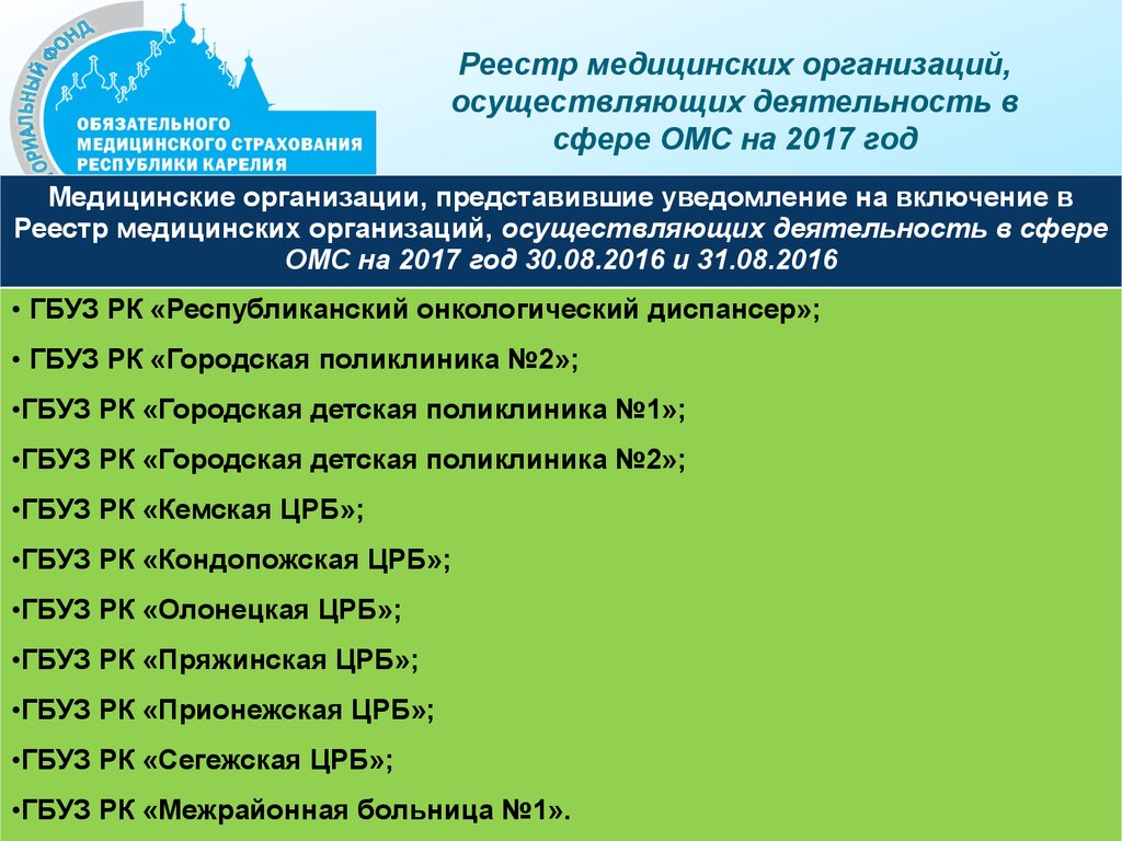 Регистр застрахованных по омс