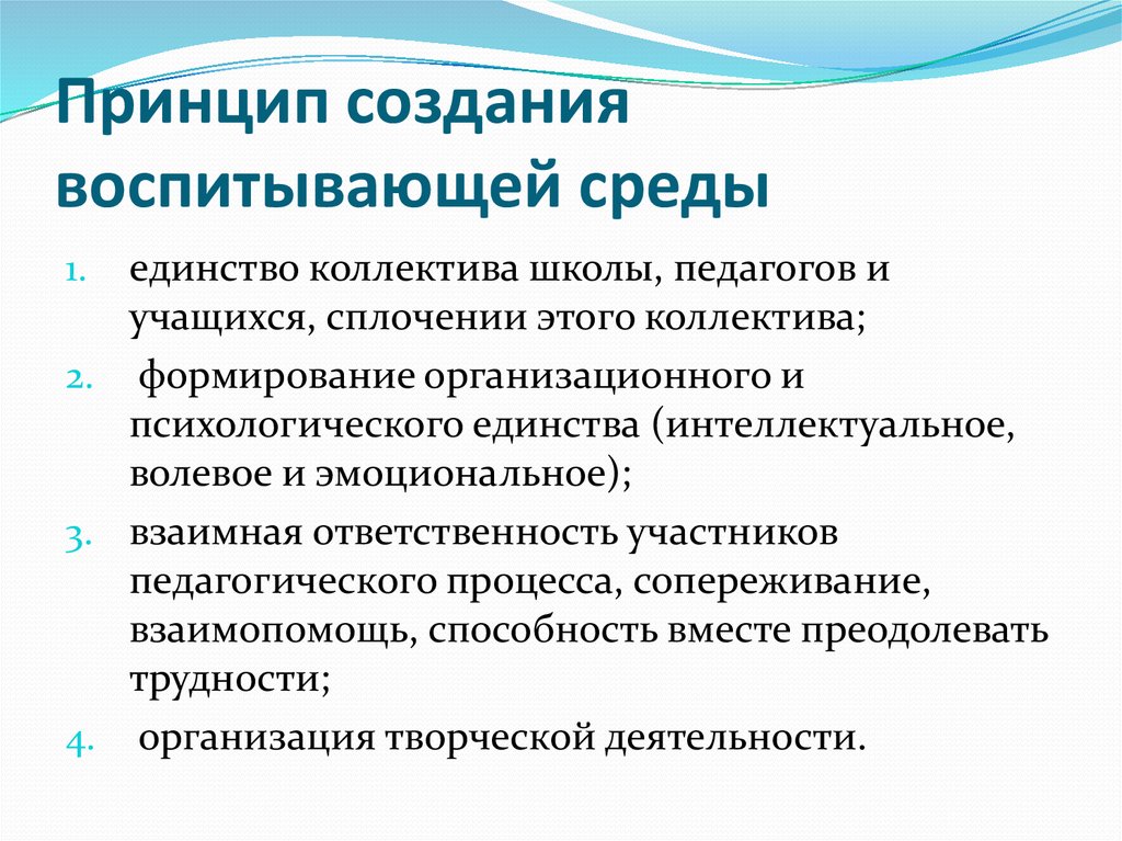 Формирование образовательной среды. Принцип создания воспитывающей среды. Принципы формирования воспитывающей среды. Принцип воспитывающей среды воспитания. Способы организации воспитывающей среды.