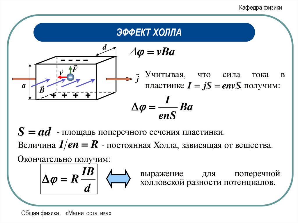 Постоянная холла